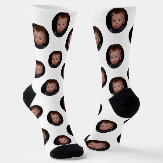 Chaussette Personalized Funny Face Photo 
