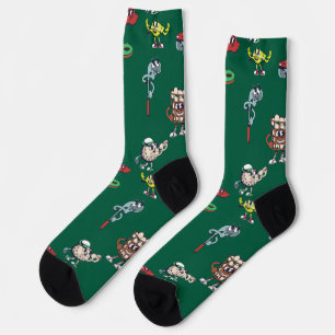 Chaussette Personnages de golf joueurs pour les amateurs de s
