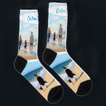 Chaussette Personnalisé Votre Photo Collage Chaussettes Texte<br><div class="desc">Chaussettes avec Collage Photo Personnalisé Famille Amour Texte Personnalisé - Mère / Père / Enfants / Parents / Couple - Photos Personnalisées Modernes Unique Votre Propre Design - Famille Spéciale / Amis ou Cadeau Personnel - Ajouter Vos Photos et Texte - Nom / Arrière - plan Préféré - Eléments et...</div>