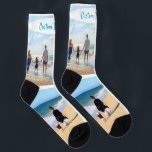 Chaussette Personnalisé Votre Photo Collage Chaussettes Texte<br><div class="desc">Chaussettes avec Collage Photo Personnalisé Famille Amour Texte Personnalisé - Mère / Père / Enfants / Parents / Couple - Photos Personnalisées Modernes Unique Votre Propre Design - Famille Spéciale / Amis ou Cadeau Personnel - Ajouter Vos Photos et Texte - Nom / Arrière - plan Préféré - Eléments et...</div>