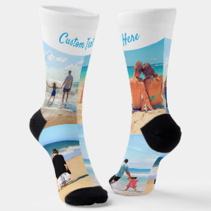 Chaussette Personnalisé Votre Photo Collage Chaussettes Texte
