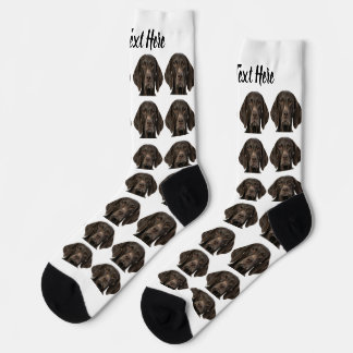 Chaussette personnalisée avec photo de chien et te