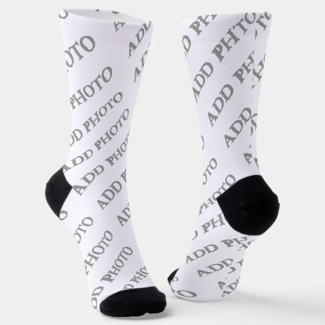 Chaussette Personnaliser Ajouter un nom Photo ou Illustration (Angulaire)