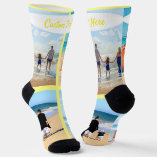 Chaussette Personnalisez vos sockets de collage photo avec le