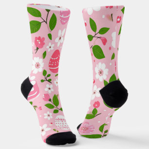 Chaussette Pétales et Œufs Peints