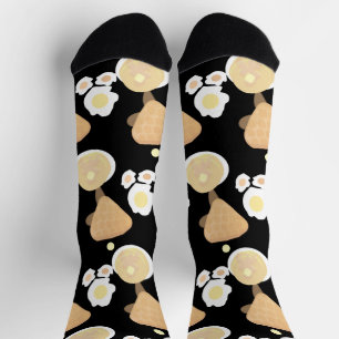 Chaussette Petits Déjeuners De Waffles De Crêpes Buffet De Fê