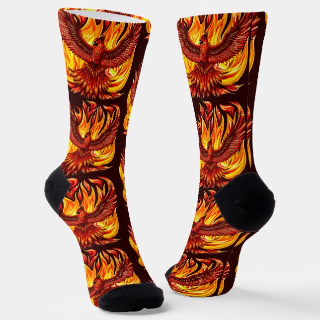 Chaussette Phoenix mythologique immortelle Créature (Angulaire)