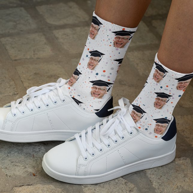 Chaussette Photo de fin d'études amusante (Créateur téléchargé)