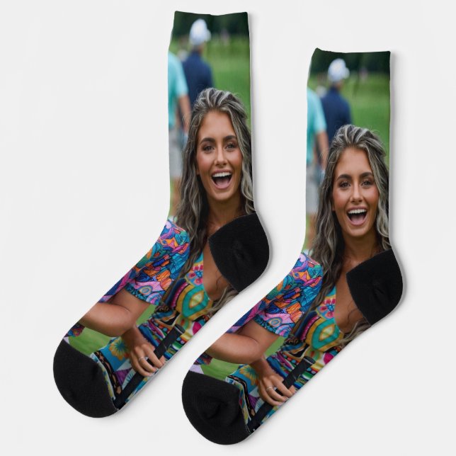 Chaussette Photo de golf personnaliser (Gauche)