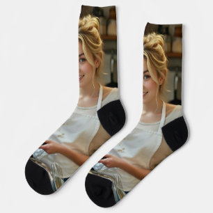 Chaussette Photo de manger des tacos Personnaliser