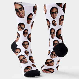Chaussette Photo de visage personnalisée amusante