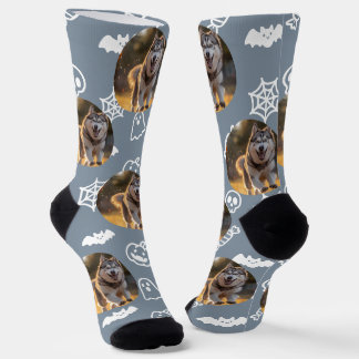 Chaussette Photo personnalisé - Gribouillages d'Halloween