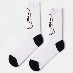 Chaussette Photographe fantôme d'Halloween mignon
