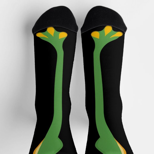 Chaussette Pied de grenouille verte drôle Pieds Chaussettes G (Haut)