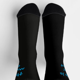 Chaussette pied gauche, pied droit