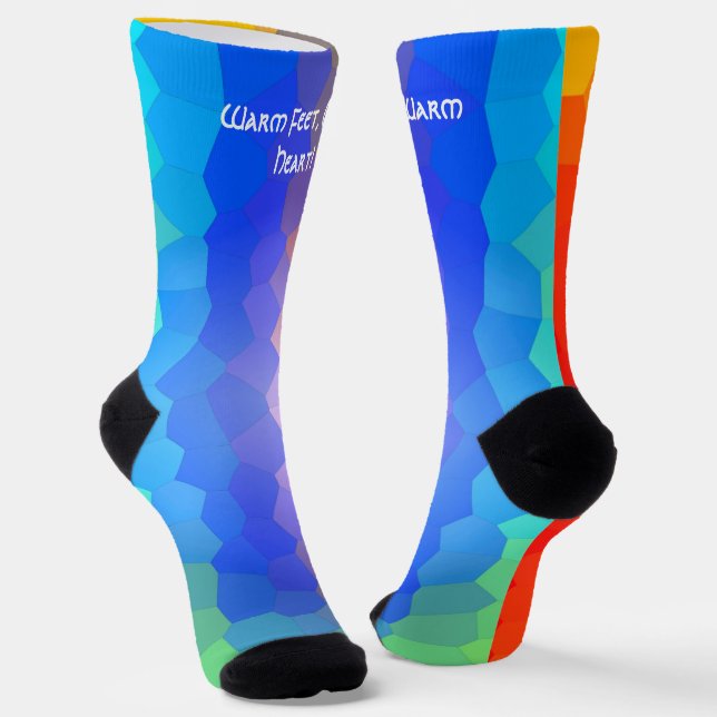 Chaussette Pieds Chauds, Coeur Chaud ! (Angulaire)