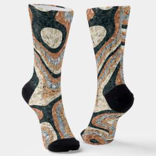 Chaussette Pierre Abstraite vintage en quartz naturelle