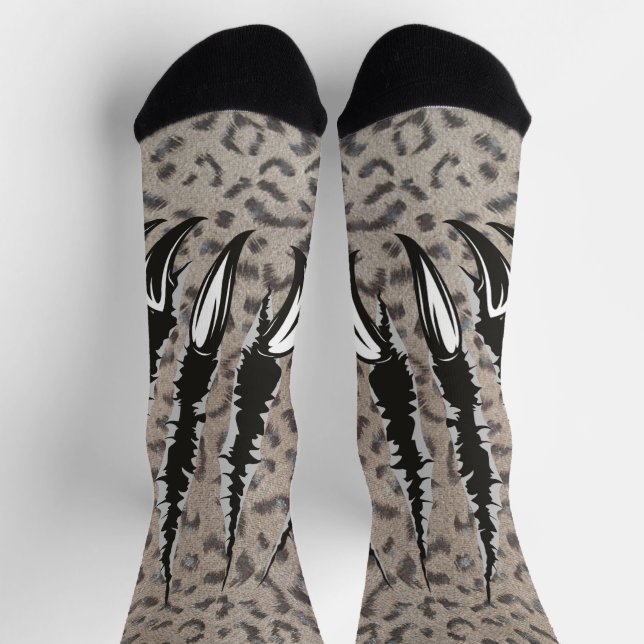 Chaussette Pince léopard (Haut)