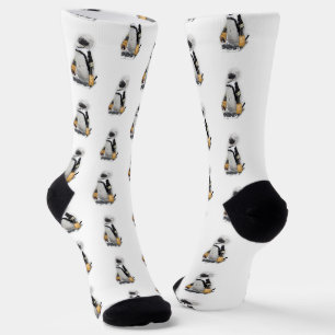 Chaussette Pingouin de hockey sur glace