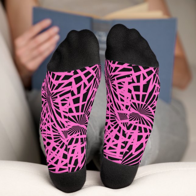 Chaussette pinkblackanista floral (Fond)
