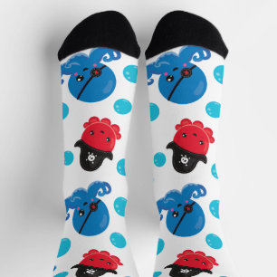 Chaussette Pirate Octopus, Motif de pieuvre, Animaux de mer