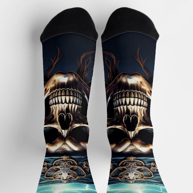 Chaussette Pirate Skull with Swords (Haut)