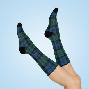 Chaussette Plaid Clan Campbell Green Rustic Tartan