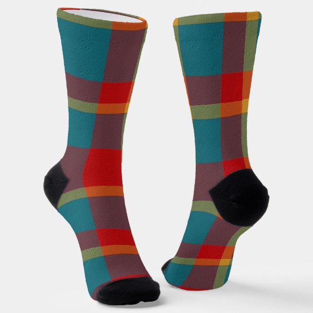 Chaussette Plaid Décoratif (Angulaire)
