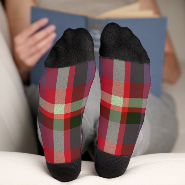 Chaussette Plaid décoratif (Fond)