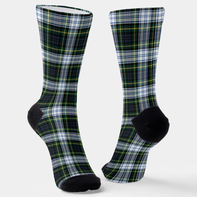 Chaussette Plaid Elegant Clan Gordon Tartan Rustic (Angulaire)