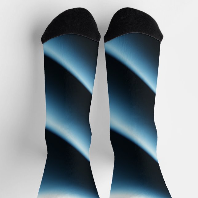 Chaussette Plaques bleues abstract (Haut)
