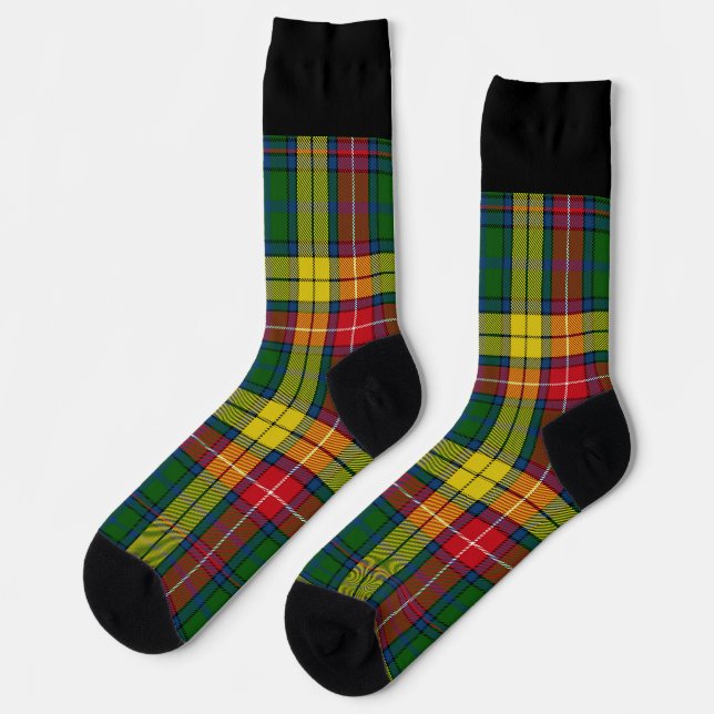 Chaussette Plat rouge jaune vert (Gauche)