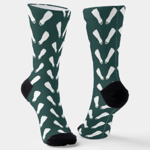 Chaussette Plongée Plongée Fins Turquoise Motif blanc