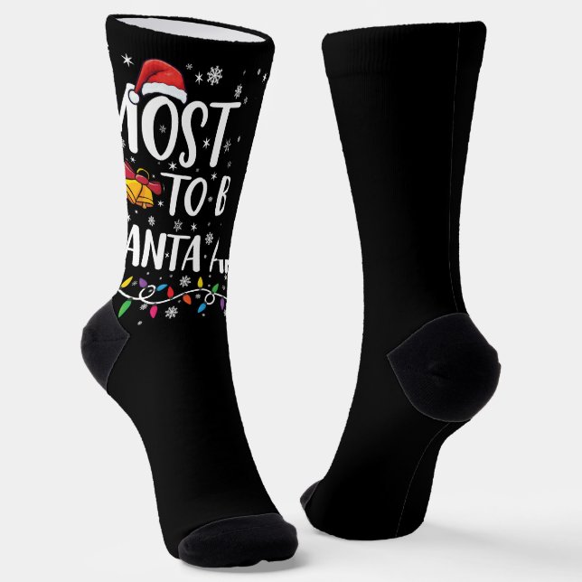 Chaussette Plus susceptible de diriger le Père Noël Funny Chr (Angulaire)