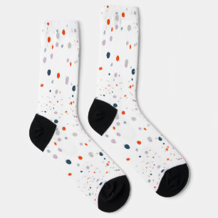 Chaussette Points de jeu : Chaussettes à points Polka