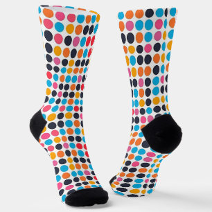 Chaussette Points Motif coloré