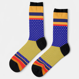 Chaussette Pois bleus + Plus de rayures