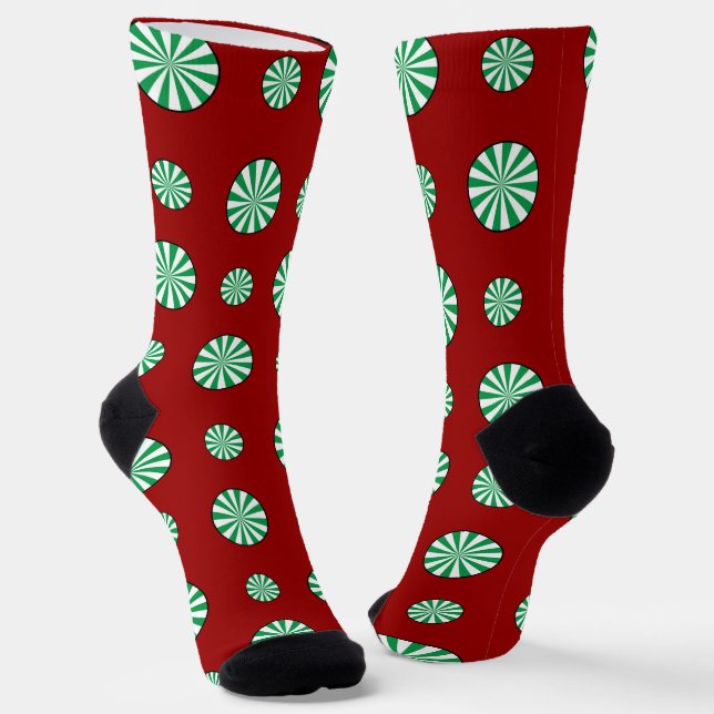 Chaussette Pois de la menthe (Angulaire)