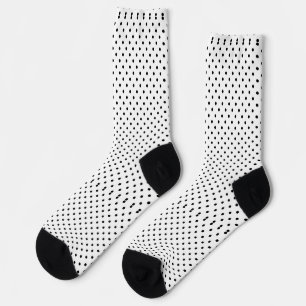 Chaussette Pois noirs et blancs