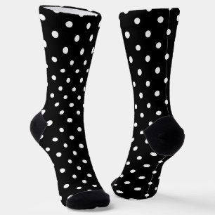 Chaussette Pois noirs et blancs