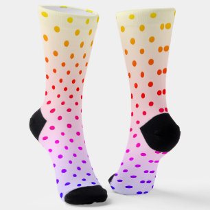 Chaussette Pois rose noir