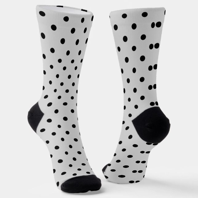 Chaussette Pois rose noir (Angulaire)