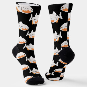 Chaussette Poisson Piranha