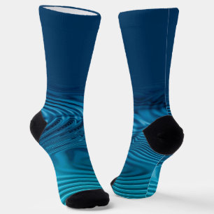 Chaussette Pommes bleu Aqua