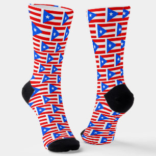 Chaussette Porto Rico Chaussettes, drapeau patriotique portor