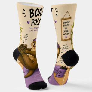 Chaussette Position du bateau totalement relaxante, lilas fon