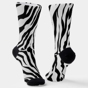 Chaussette Poster de animal Des Tiges Noir Et Blanc