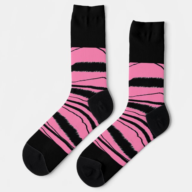 Chaussette Poster de animal rose (Gauche)