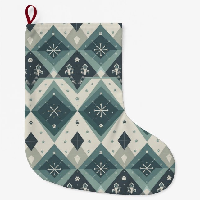 Chaussette pour animaux de compagnie géométrique n (Devant)
