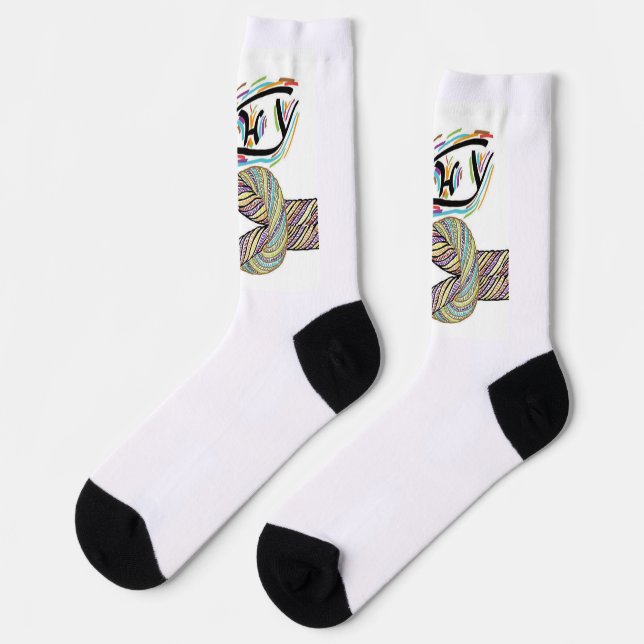 Chaussette "Pourquoi pas" est des Chaussettes sans limites (Gauche)